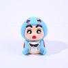 6pcs/set Crayon Shin chan Psyduck Eevee Charmander Bulbasaur Squirtle Action Figure Collection Model Toys