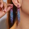 Premium Luxury Diamond Long Fringed Earrings
