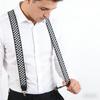 Мужские подтяжки, Регулируемые подтяжки на 3 зажима - Прочные эластичные подтяжки для брюк, Удобная посадка для ношения в течение всего дня
