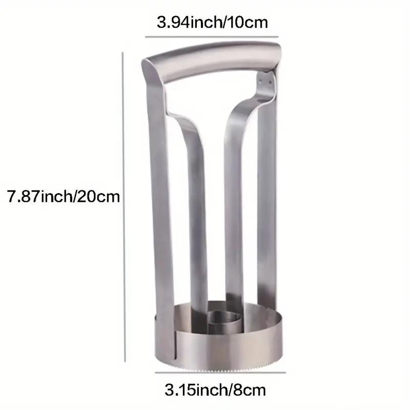 1pc Easy-to-use Durable Stainless Steel Pineapple Coreless Slicer for Home and Kitchen/Restaurant Use