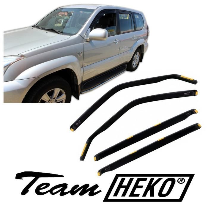 Déflecteurs D'air - J&J AUTOMOTIVE - Heko - Fumé - Installation Facile - Résistance UV