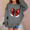 Children's Fashionable Casual Long-sleeved Loose Christmas Print Pullover Sweatshirt