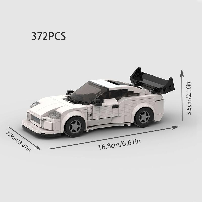 MOC F1 City Speed Sports Champion Racing Car Building Blocks Brick R34 RX-7 Vehicle Supercar Fast & Furious MK4 Supra Kids Toys