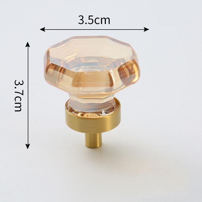 Light Luxury Drawer Crystal Handle Bedside Cabinet Door Handle Crystal Pigeon Egg Porch Cabinet Door Handle