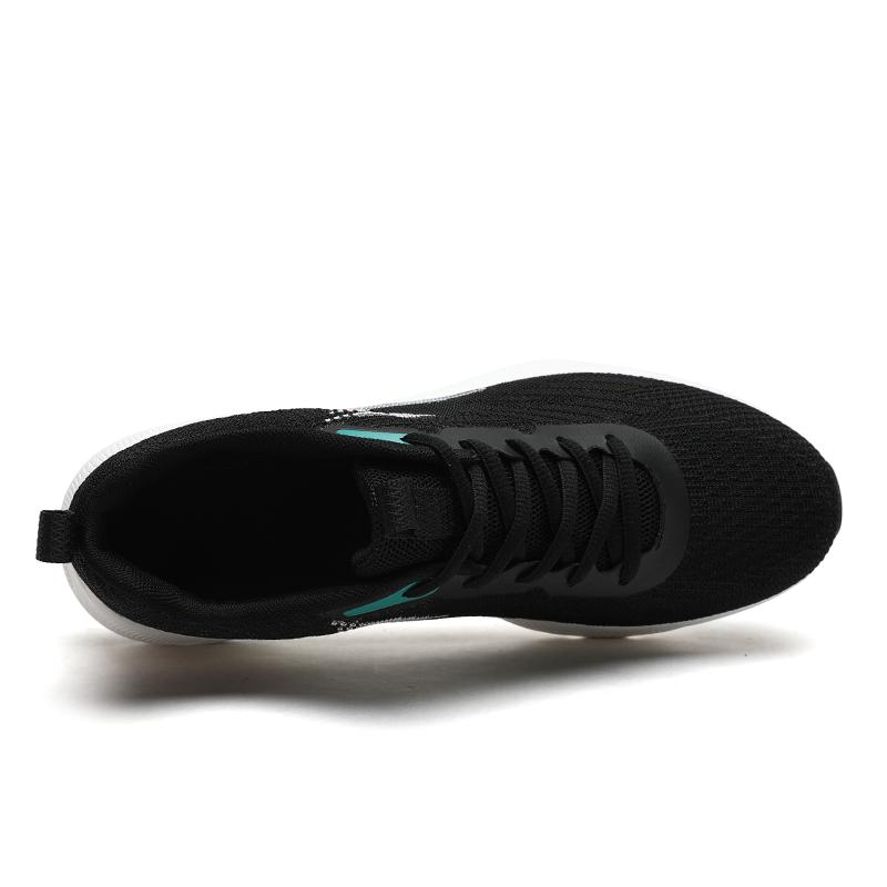 Новые дышащие кроссовки для бега из летящего трикотажа, мужские, для учеников средней школы, нескользящие, для джоггинга, молодежные спортивные повседневные кроссовки