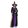 Women's Vintage Purple Skeleton Witch Performance Costume Witch Dress