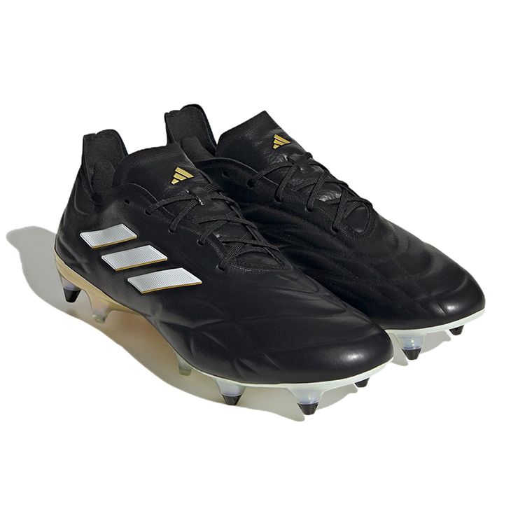 Adidas Copa Pure.1 SG Soft Ground Soccer Shoes Men Soccer Shoes Black White Gold HP9811