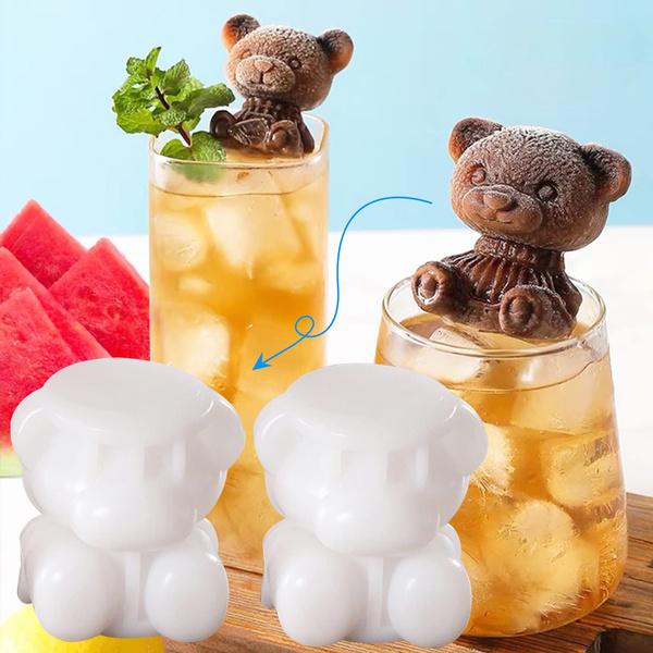 Силиконовая форма в форме медведя, машина для приготовления кубиков льда, форма для шоколадного торта, форма для конфет, теста для кофе, чая с молоком, виски, форма для льда