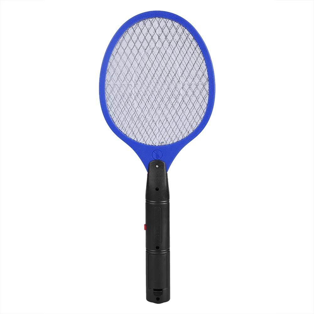 Handheld Electric Mosquito Swatter Battery Powered Insect Bug Zapper Portable Fly Swatter  Night