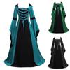 Women's Halloween Dress Fashion Vintage Long Sleeve Big Swing Dress