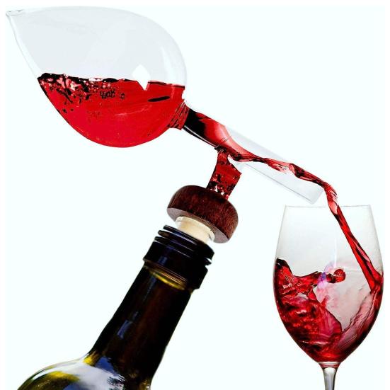 Wine Pourer Aerator Spout for Enhanced Taste And Aroma Professional Wine Aerator for Drip-Free Pouring for Improved Flavo Home Kitchen Gadgets