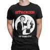 The Strokes Band TShirt Beach  Pure Cotton T Shirts For Male Hip Hop Printed Tshirt Short Sleeves Y2K Basic Top Tees