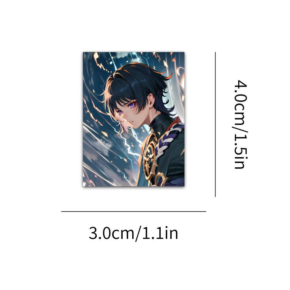 63шт Странник (Геншин Удар) Наклейки, самоклеящиеся украшения для рукописных журналов, периферийные наклейки