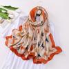 Autumn New Scarf Shawl Air-conditioning Room Printed Horse Imitation Cotton Linen Long Scarf Outwear Fashion Yangqi Silk Scarf