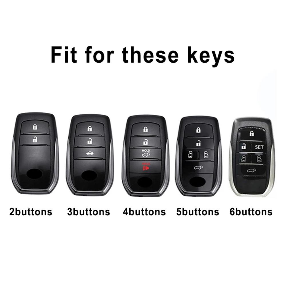 2/3/4/5/6 кнопок Авто Бесключевой ТПУ Чехол для ключа автомобиля для Toyota Land Cruiser Prado150 RAV4 Venza SIENNA Corolla Camry Yaris