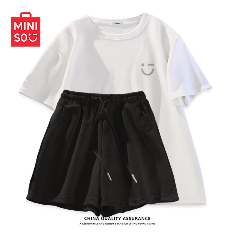 MINISO Женский повседневный спортивный костюм с шортами