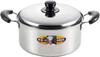 Chen Kenichi Two-Handled Pot, 24cm, Induction and Gas Compatible, Stainless Steel, Chen Kenichi Official Brand, with Lid, CK-067