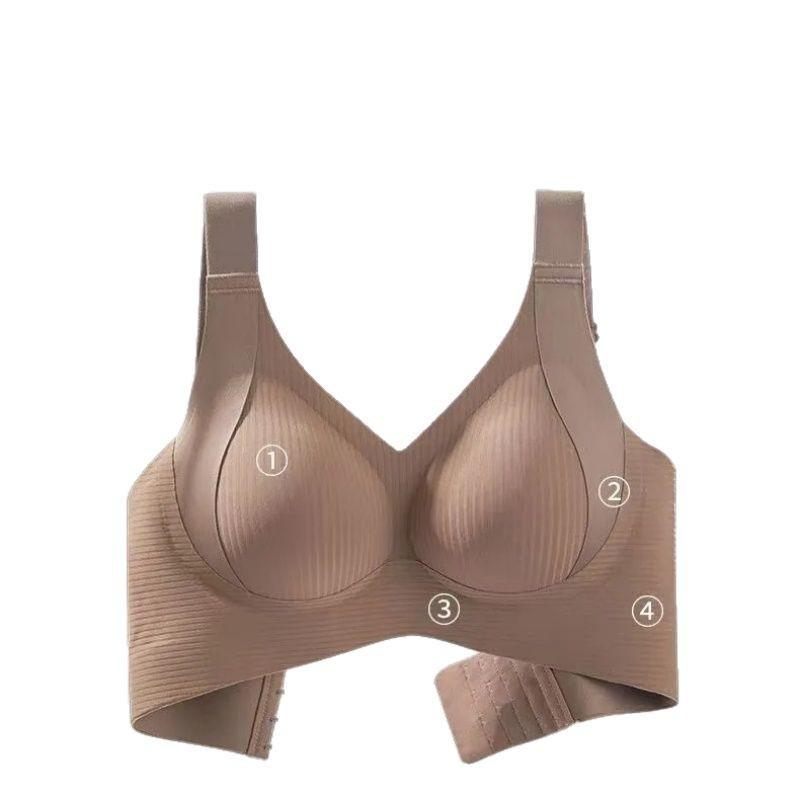 Adjustable Seamless Plus Size Anti-Sagging Bra for Large Bust, Minimizes and Gathers Underarm Fat