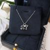 Beating Heart Lucky Star Agile Necklace for Women Japanese and Korean Simple Ins Style Versatile Five-pointed Star Pendant Collarbone Chain
