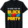Смешная футболка 'Block Party' с кубиками для детей и родителей