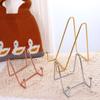 Metal Plate Dish Display Pictures Display Stand Stands Holder Placement Stand Tabletop Art