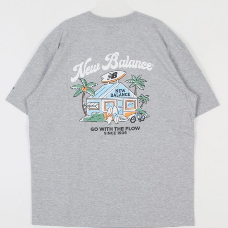 New Balance Uni Nb Board Shop Short Sleeve Tee Semi Overfit Nbnefco243 Ac Short Sleeve Tee