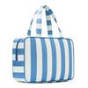 Large Capacity Striped Toiletry Storage Bag Multi Compartment Cosmetic Pouch  Weekend Getaway