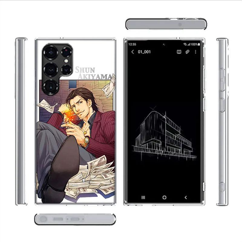 Yakuza 0 Game Capa Phone Case For Samsung S26 Ultra S25 Edge Galaxy S23 S21 S20 S24 FE S22 S10 Plus Cover Clear TPU Shell Coque