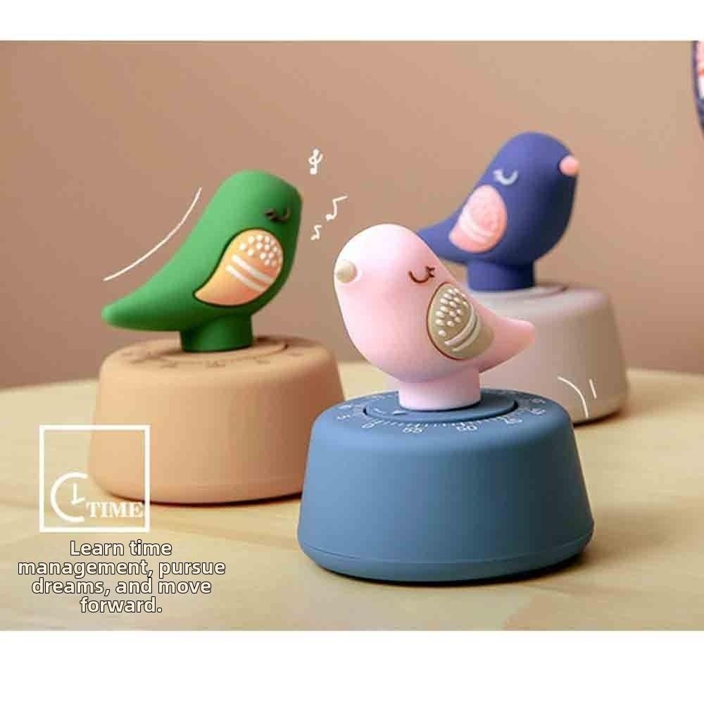 Bird Shaped Kitchen Timer Rotating Study Time Manager Household Timing Tool Countdown Timer Baking