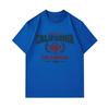 Men's 100% Cotton Crew Neck Short Sleeve T-Shirt, Vintage California Los Angeles Varsity League 1986 Print Casual Comfortable Urban Style Tee for Dail