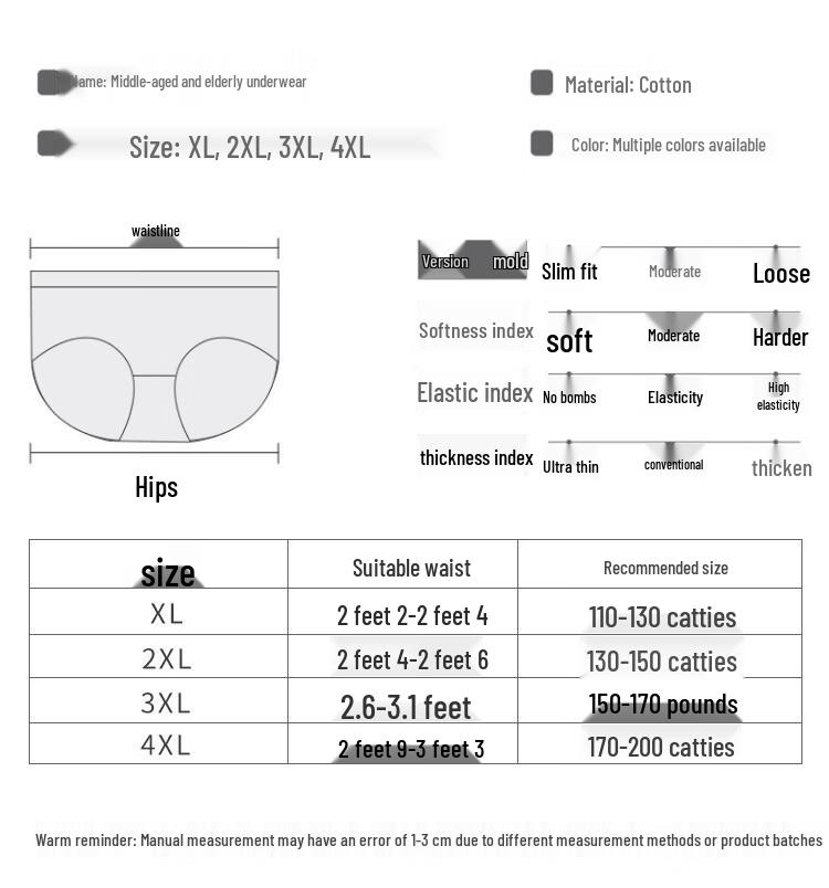 LANSWE Мужские трусы из чистого хлопка со средней посадкой и больших размеров