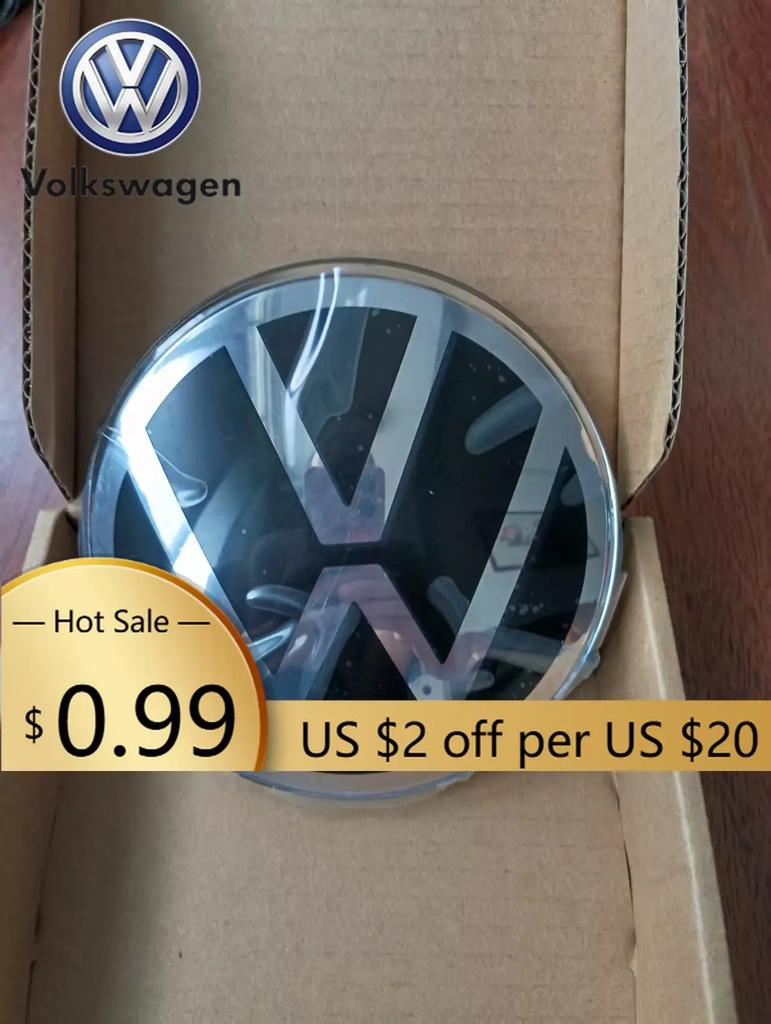 EPYFH1 For VW Volkswagen Jetta MK5 Golf 1 pcs 13.7cm for Ceramic Grille Emblem 2GM853601E for Volkswagen Passat, Touran, T-Cross, Polo