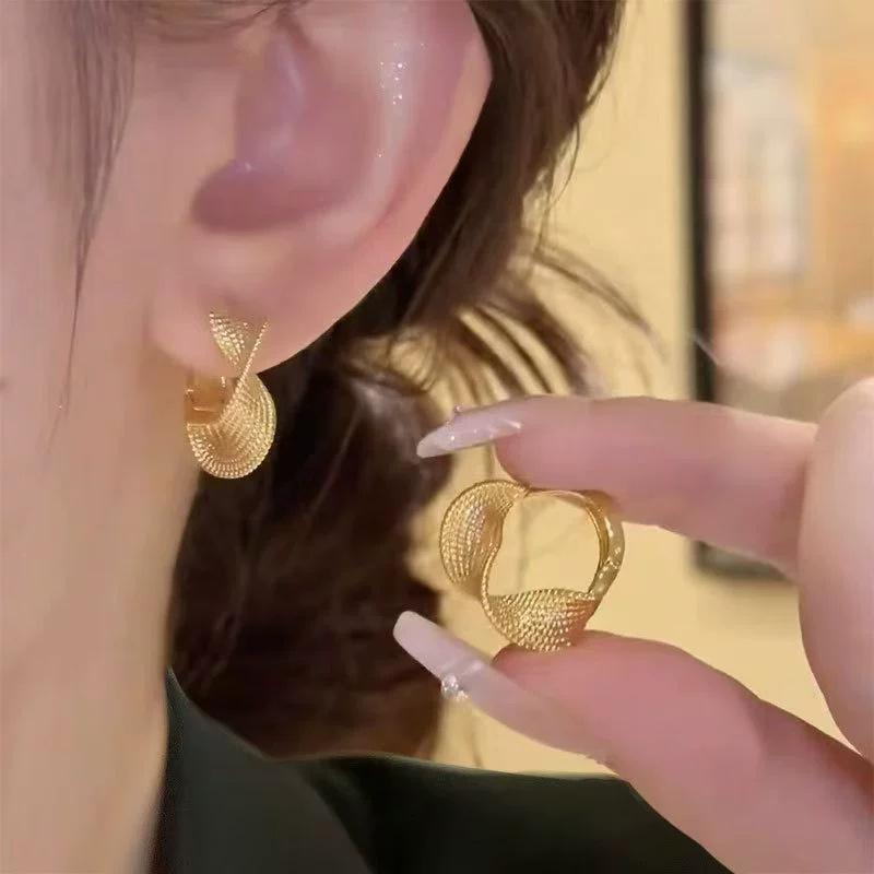 Классические простые геометрические круглые большие серьги-кольца для женщин, преувеличенные круглые серьги невесты, свадебные украшения, аксессуары