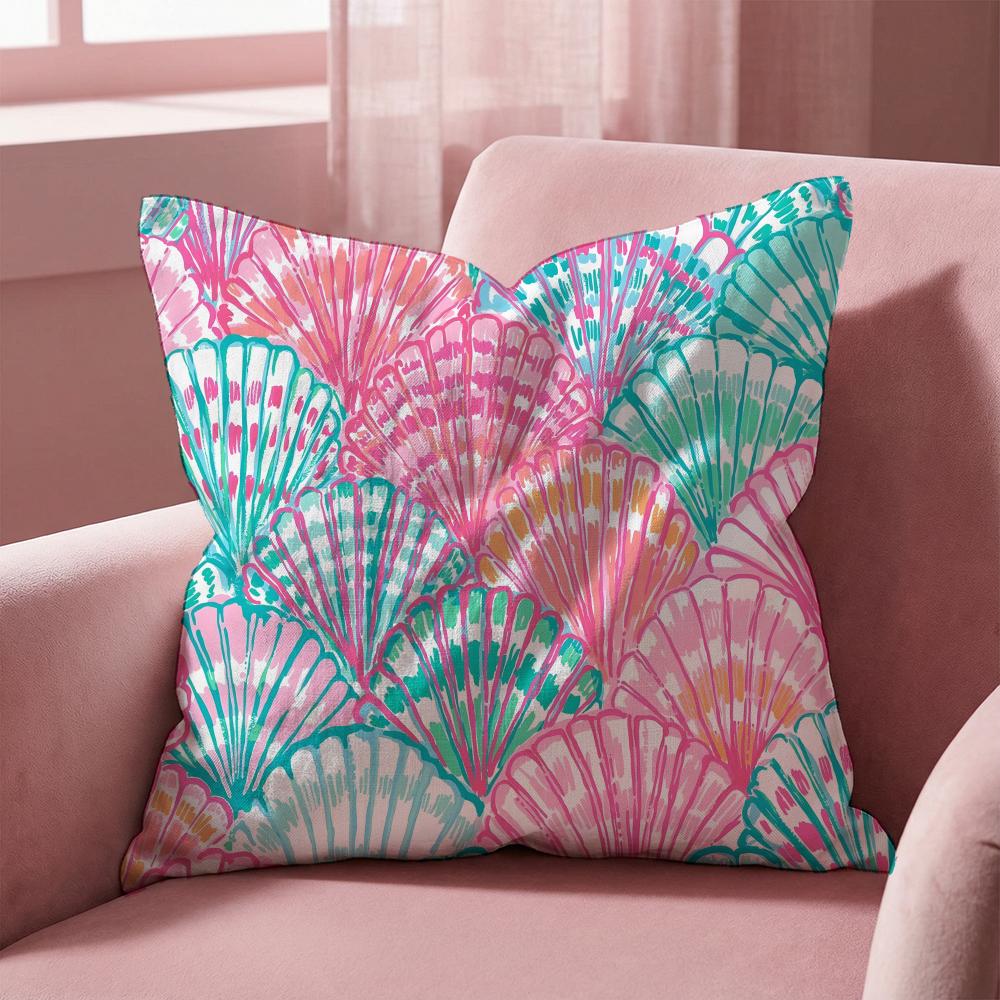 Чехол для подушки L-Lilly Decor P-Pulitzer, для разных помещений и автомобиля - Двусторонний, Мягкий и прочный для повседневного использования