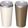 Wahei Freiz Vacuum Insulated Tumbler with Lid, Pair Set, 340ml, Satune ME-7451