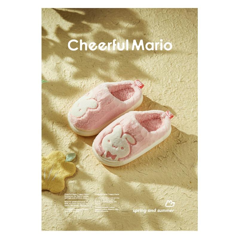 Детские хлопковые тапочки для девочек, обувь для родителей и детей, теплые, нескользящие, милые, для больших детей, детские тапочки для мужчин