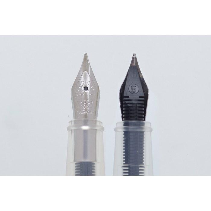 Herbin Fountain Pen with Ink Cartridge, Skeleton F (Fine Nib) + 1 Night Blue Ink Cartridge, 11.8cm