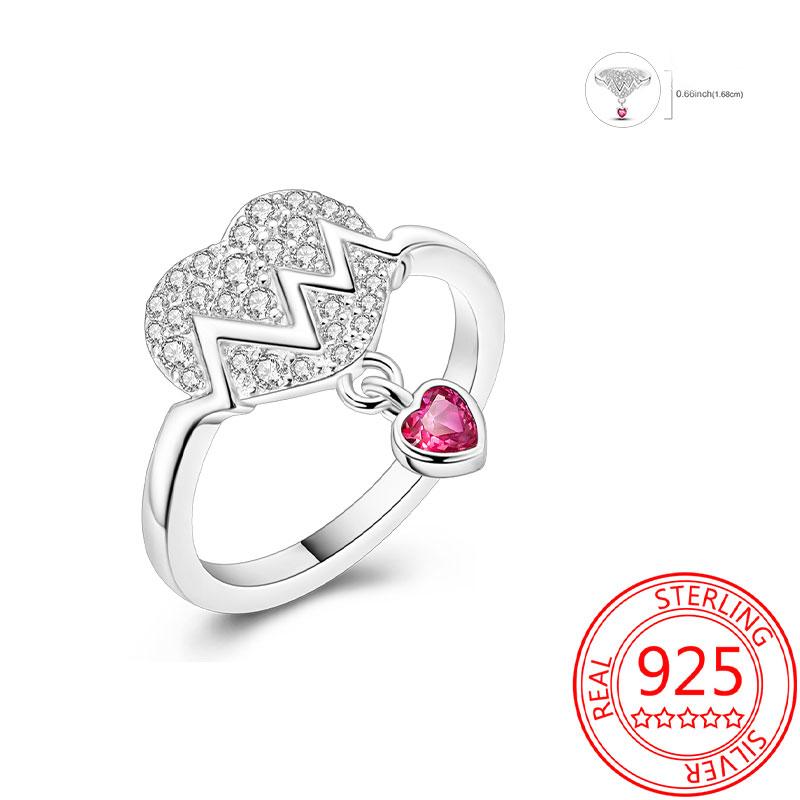 925 Silver Beautiful Stars and Moon Shining Sun Geometry Infinite Combination Ring Boutique Matching Gifts