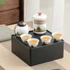 Guochaofeng Dehua white porcelain merchandise portable indoor and outdoor tea making ceramic gifts travel tea set
