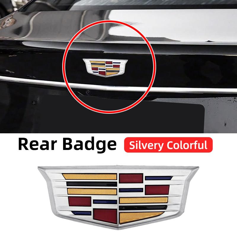 1PCS ABS for Cadillac Logo CT4 CT5 CT6 XT4 XT5 XT6 ATS XTS Car Front Center Grille Emblem Rear Trunk Badge Sticker Accessories