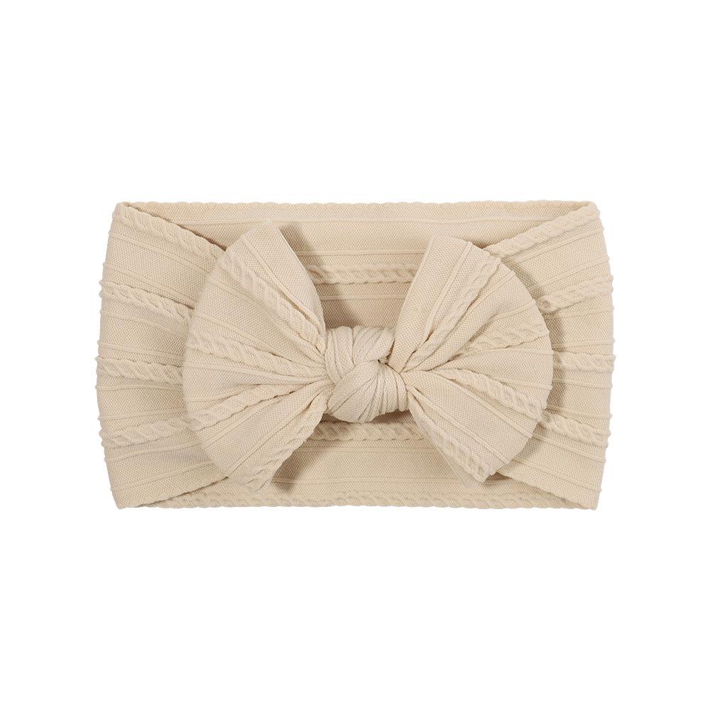 Детская повязка на голову, Эластичная повязка с широким краем и бантом