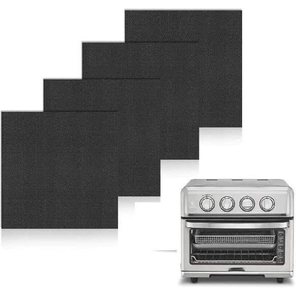 4 Pack Air Fryer Liners for Cuisinart Air Fryer Cuisinart Convection Toaster Oven and Emeril Lagasse 26 QT Extra Large Air Fryer