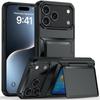 Кошелек-чехол для iPhone 17 Pro Max со слотом для карт и откидной подставкой - Подходит для Apple 16, 14, 15; Трансграничный ударопрочный дизайн