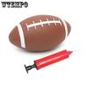 WTEMPO Retro American Rugby Football Inflatable Ball with Air Pump Soft Rugby Events Souvenir Rugby Football Gifts Home Garden Playing Rugby Football