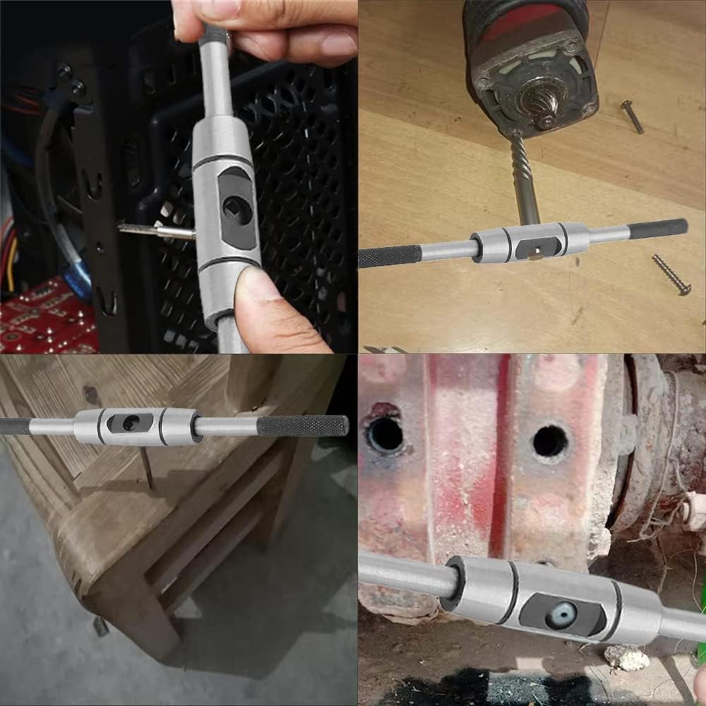 Utoolmart Регулируемая ручка воротка для метчиков, для метрических метчиков M10-M16, держатель метчиков, инструмент для развертывания метчиков, литой корпус