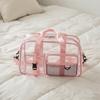 Transparent PVC Swimming Bag Large Capacity Travel Duffle Crossbody Bag PVC Waterproof Bag  Gym Use