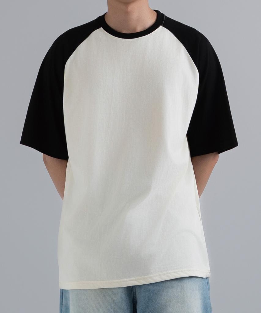 UNDEROFF Oversized Raglan Short Sleeve T-Shirt Brown