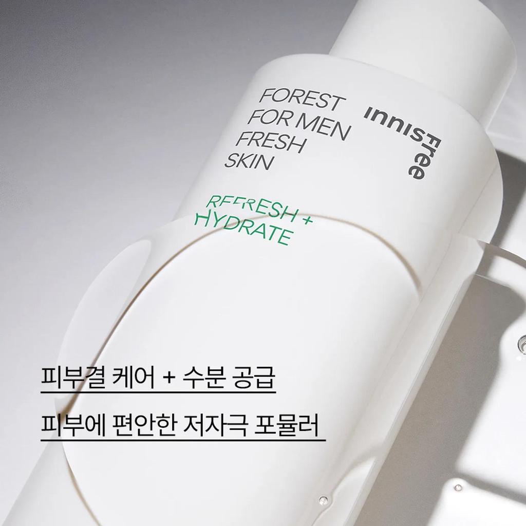 Innisfree Набор Forest For Men Fresh Skin+Lotion 2 шт. (Скин 180 мл + лосьон 140 мл)