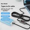 Кабель для повышения мощности USB C к DC 100 Вт Тип C к DC с регулировкой 5 В-20 В Повышающий модуль Кабель для быстрой зарядки Адаптер-конвертер