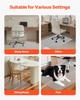 Chair Mat, 915 x 1225 mm Transparent Office Chair Mat for Hard Floors, Floor Protector for Rolling Chairs, Non-Slip & Easy to Clean, Smooth Glide